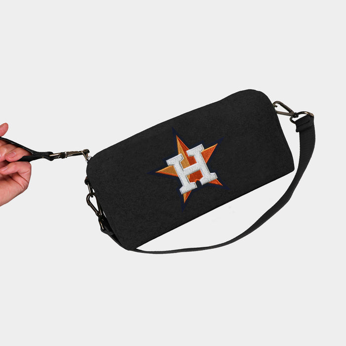 Houston Astros "H Star" Black Wool Locker Room Bag