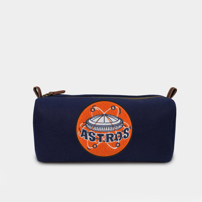 Houston Astros Vintage Navy Wool Dopp Kit