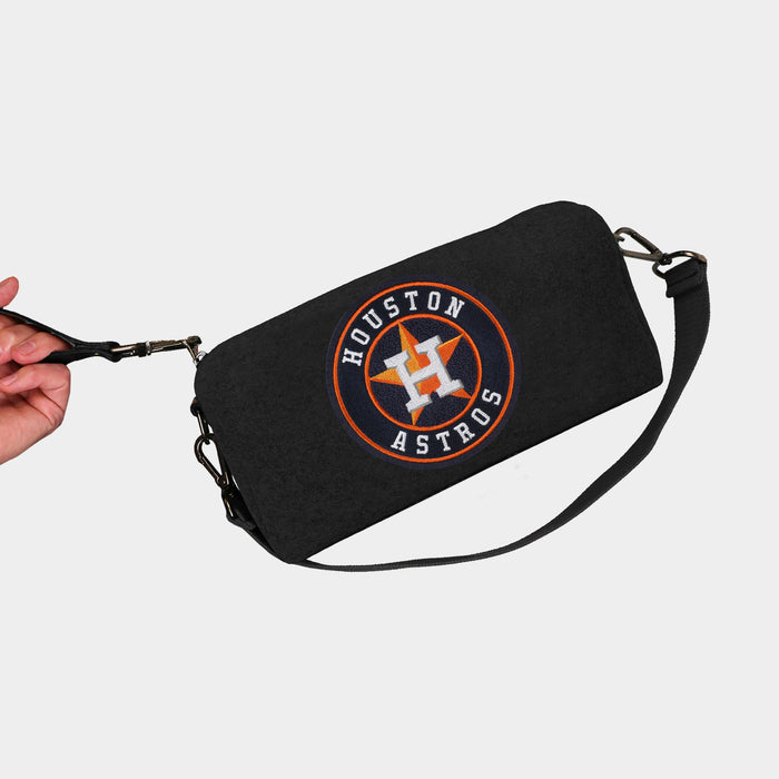 Houston Astros Black Wool Locker Room Bag