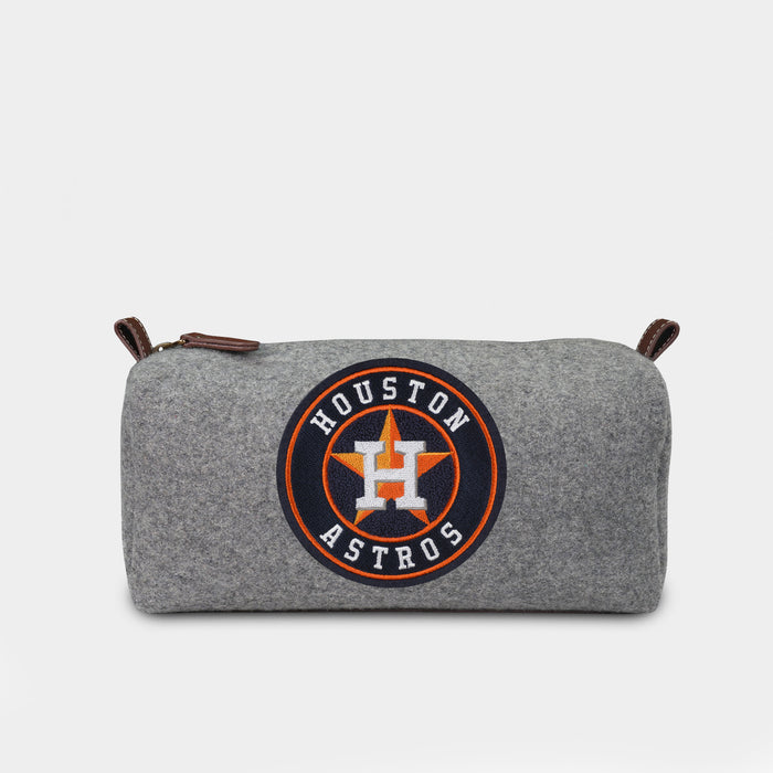 Houston Astros Grey Wool Dopp Kit