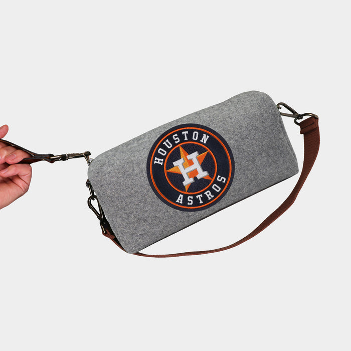 Houston Astros Grey Wool Locker Room Bag