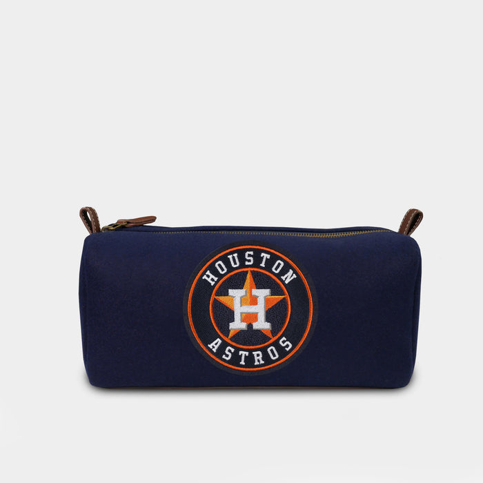Houston Astros Navy Wool Dopp Kit