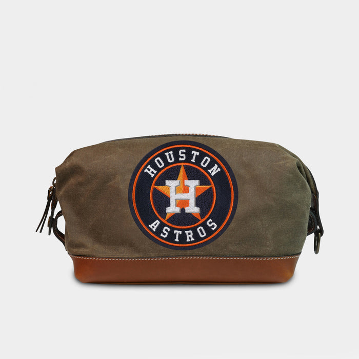 Houston Astros Pro Waxed Canvas Dopp Kit