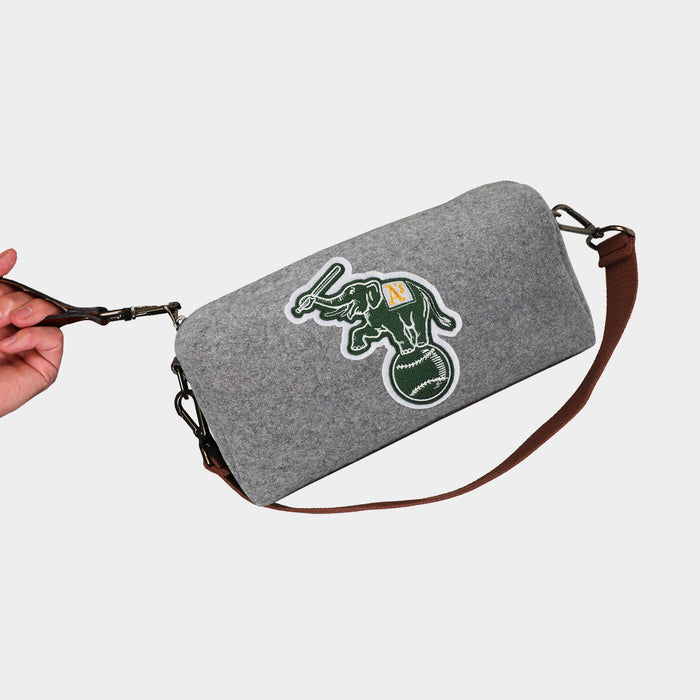 Oakland Athletics "Elephant" Grey Wool Locker Room Bag