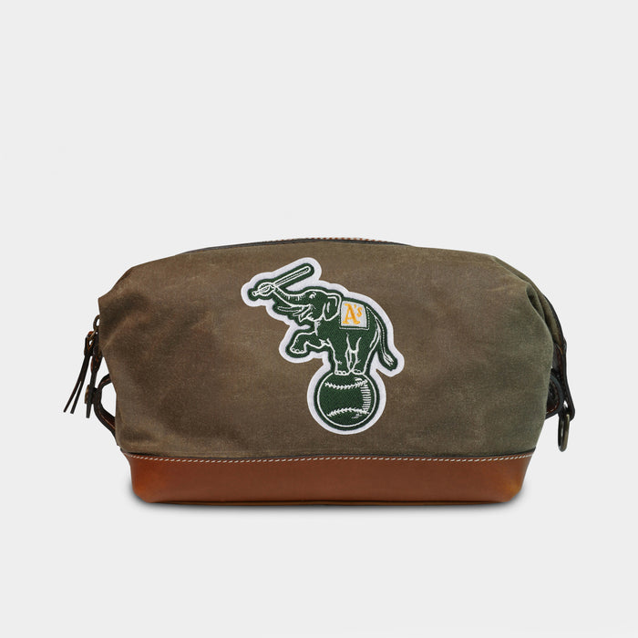 Oakland Athletics "Elephant" Pro Waxed Canvas Dopp Kit