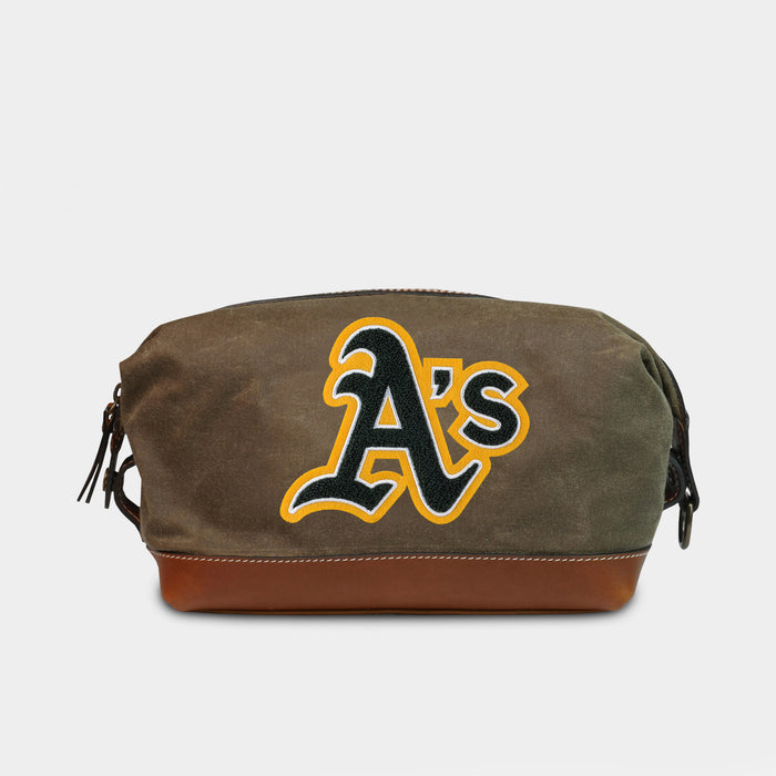 Oakland Athletics "A" Pro Waxed Canvas Dopp Kit