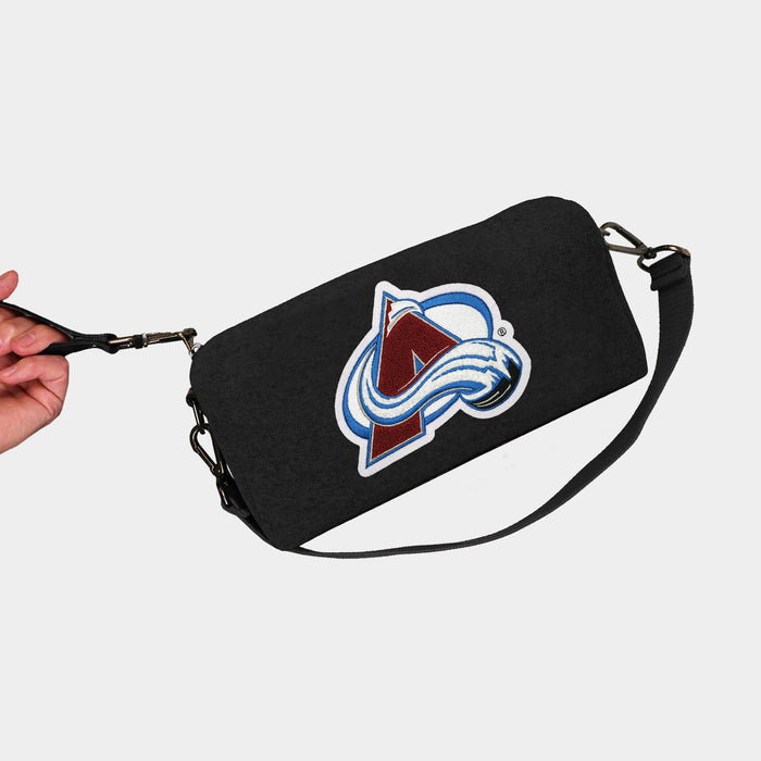 Colorado Avalanche Black Wool Locker Room Bag