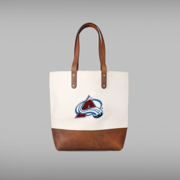 Colorado Avalanche Cream Tote Bag