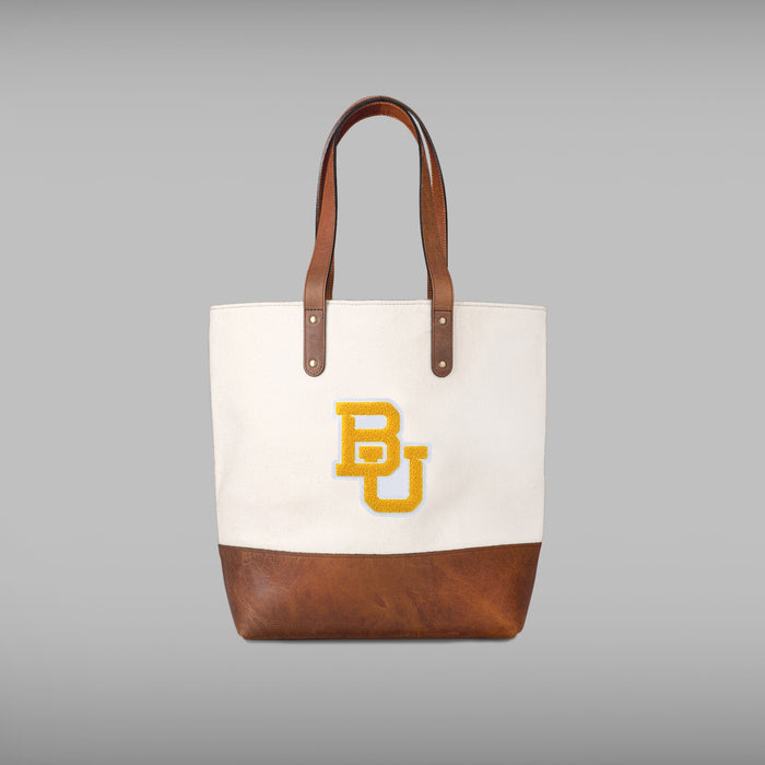Baylor Bear Cream Tote Bag