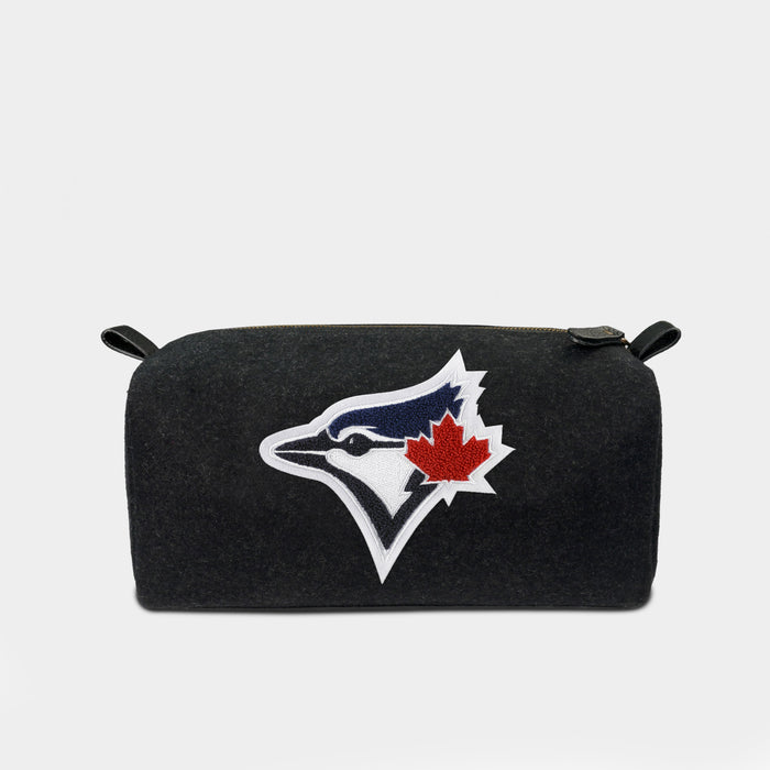 Toronto Blue Jays Black Wool Dopp Kit