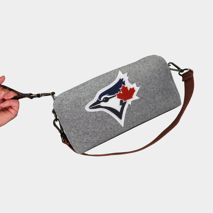 Toronto Blue Jays Grey Wool Locker Room Bag