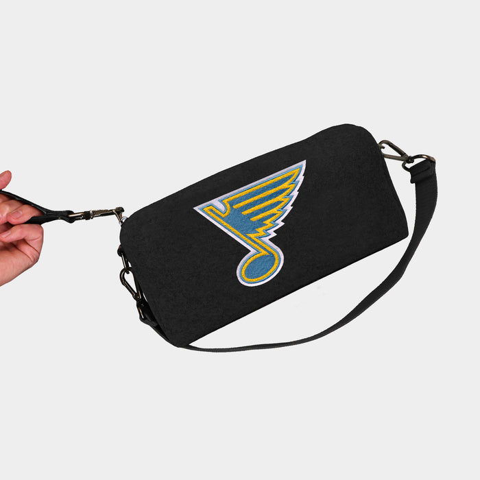St. Louis Blues Black Wool Locker Room Bag
