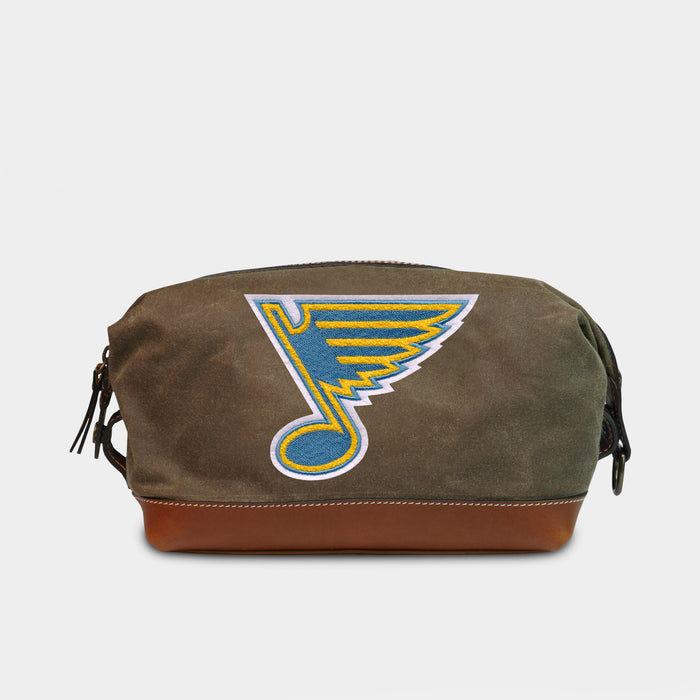 St. Louis Blues Pro Waxed Canvas Dopp Kit