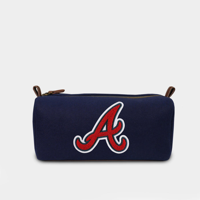 Atlanta Braves "A" Navy Wool Dopp Kit