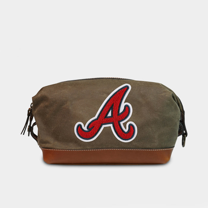 Atlanta Braves "A" Pro Waxed Canvas Dopp Kit
