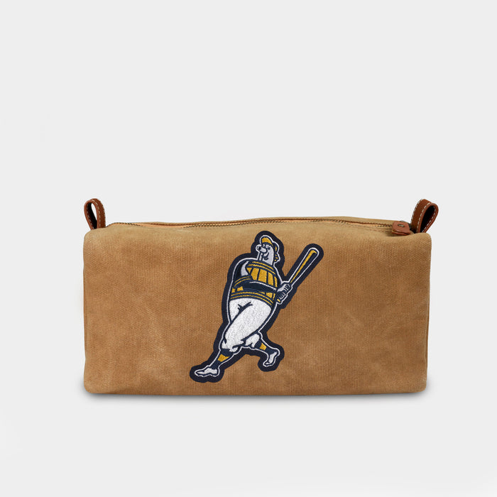 Milwaukee Brewers "Barrel Man" Canvas Dopp Kit
