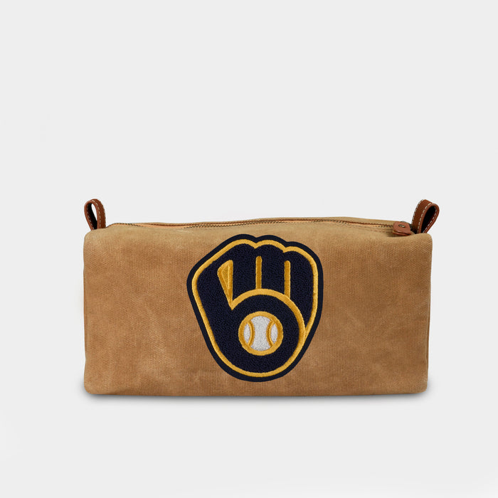 Milwaukee Brewers "Ball-in-Glove" Canvas Dopp Kit