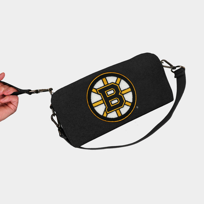 Boston Bruins Black Wool Locker Room Bag