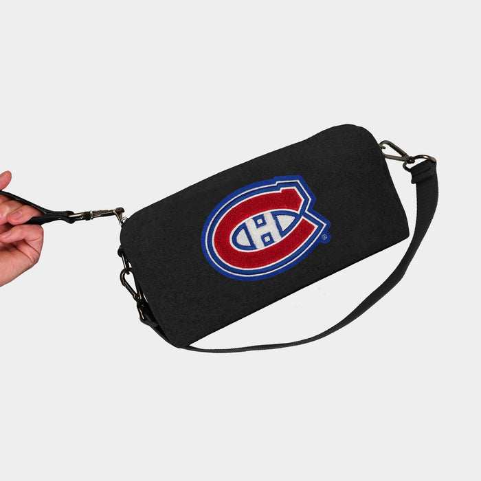 Montreal Canadiens Black Wool Locker Room Bag