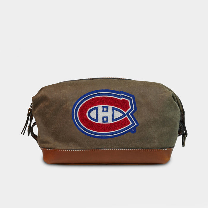 Montreal Canadiens Pro Waxed Canvas Dopp Kit