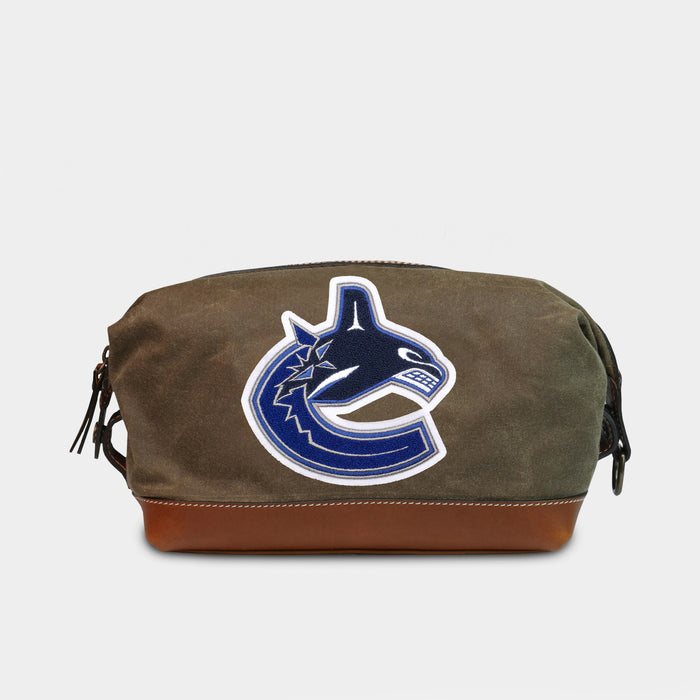 Vancouver Canucks Pro Waxed Canvas Dopp Kit