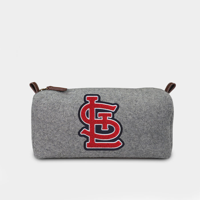 St. Louis Cardinals "STL"  Grey Wool Dopp Kit
