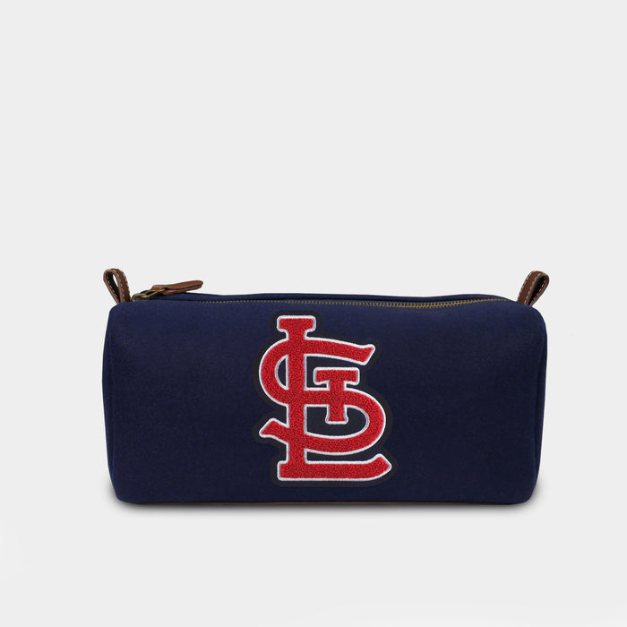 St. Louis Cardinals "STL" Navy Wool Dopp Kit