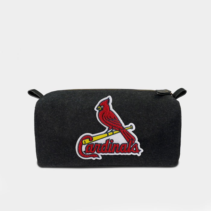 St. Louis Cardinals Black Wool Dopp Kit