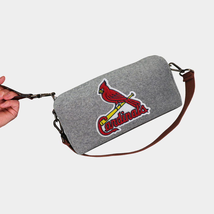 St. Louis Cardinals Grey Wool Locker Room Bag