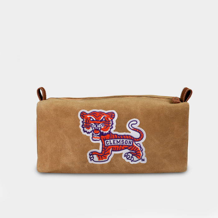 Clemson Tigers Vintage Canvas Dopp Kit