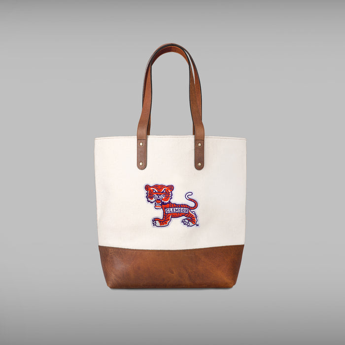 Clemson Tigers Vintage Cream Tote Bag
