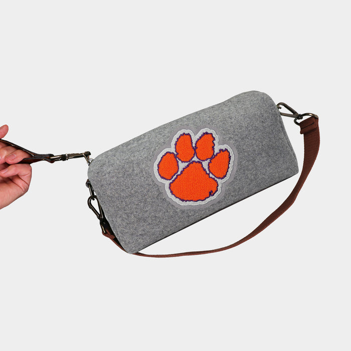 Clemson Tigers Grey Wool Locker Room Bag