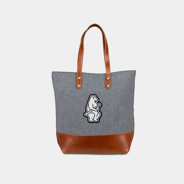 Chicago Cubs Cooperstown Collection "Vintage Cub" Grey Tote Bag