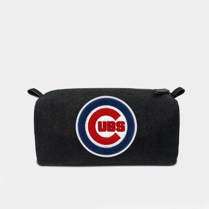 Chicago Cubs Black Wool Dopp Kit