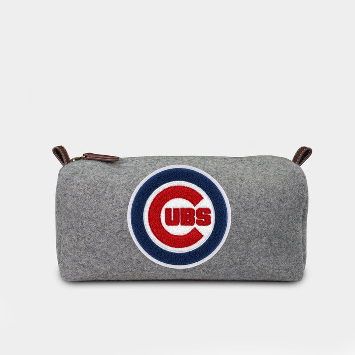 Chicago Cubs Grey Wool Dopp Kit