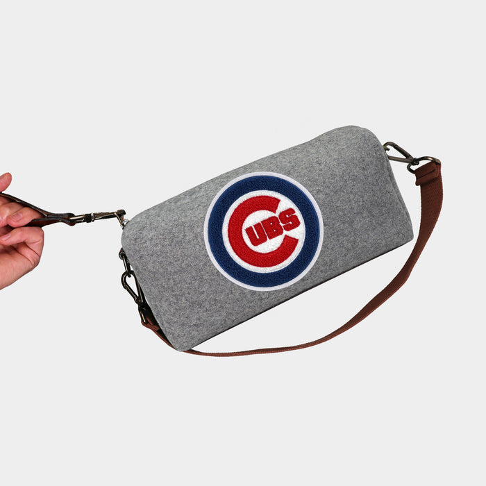 Chicago Cubs Grey Wool Locker Room Bag
