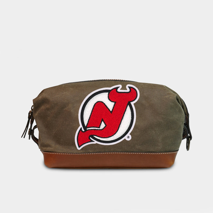 New Jersey Devils Pro Waxed Canvas Dopp Kit