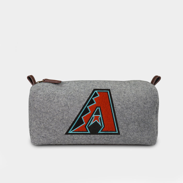 Arizona Diamondbacks Grey Wool Dopp Kit