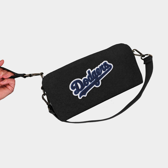 Los Angeles Dodgers Script Black Wool Locker Room Bag