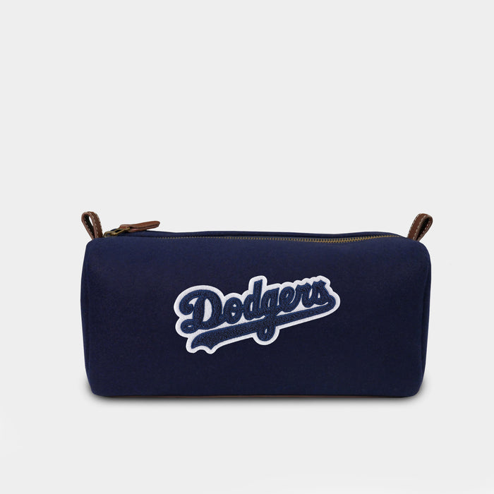 Los Angeles Dodgers Script Navy Wool Dopp Kit
