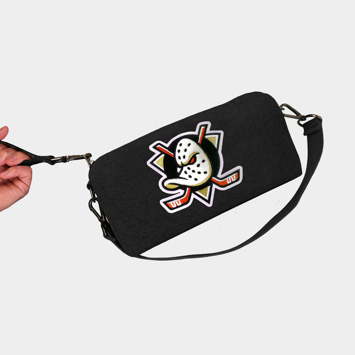 Anaheim Ducks Black Wool Locker Room Bag