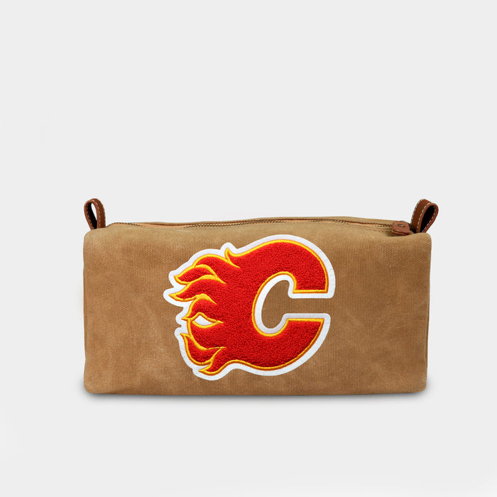 Calgary Flames Canvas Dopp Kit