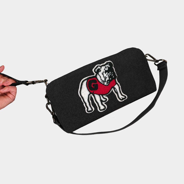 Georgia Bulldogs Black Wool Locker Room Bag