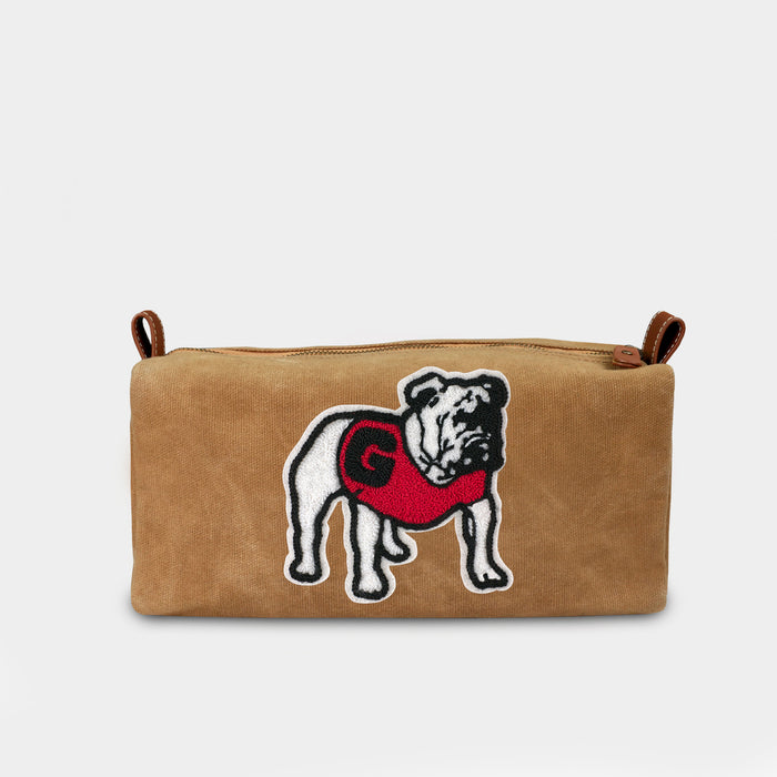 Georgia Bulldogs Canvas Dopp Kit