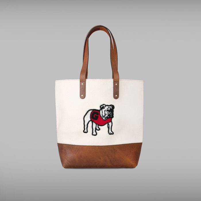 Georgia Bulldogs Cream Tote Bag