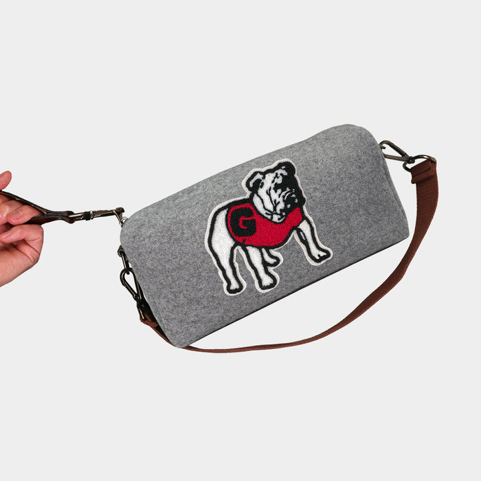 Georgia Bulldogs Grey Wool Locker Room Bag