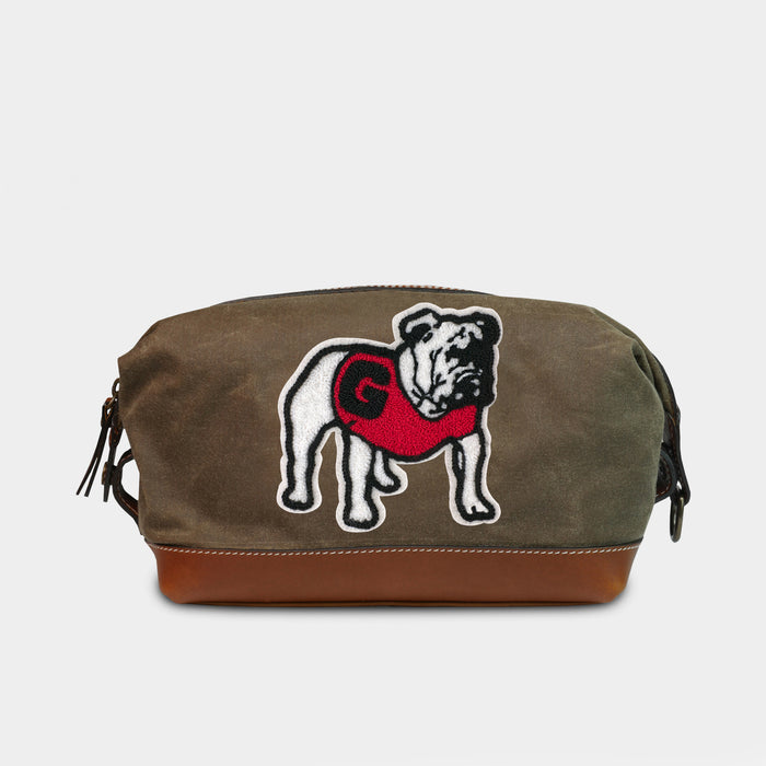 Georgia Bulldogs Pro Waxed Canvas Dopp Kit