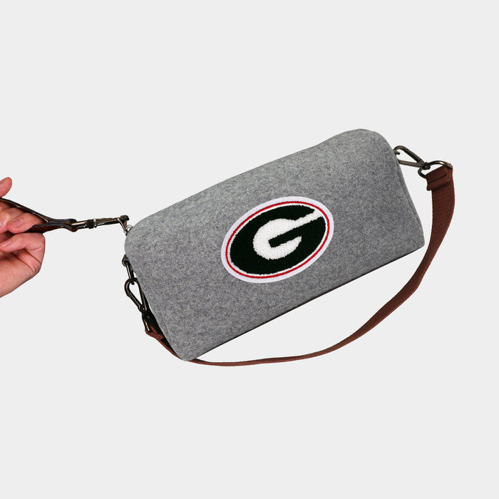 Georgia Bulldogs "G" Grey Wool Locker Room Bag