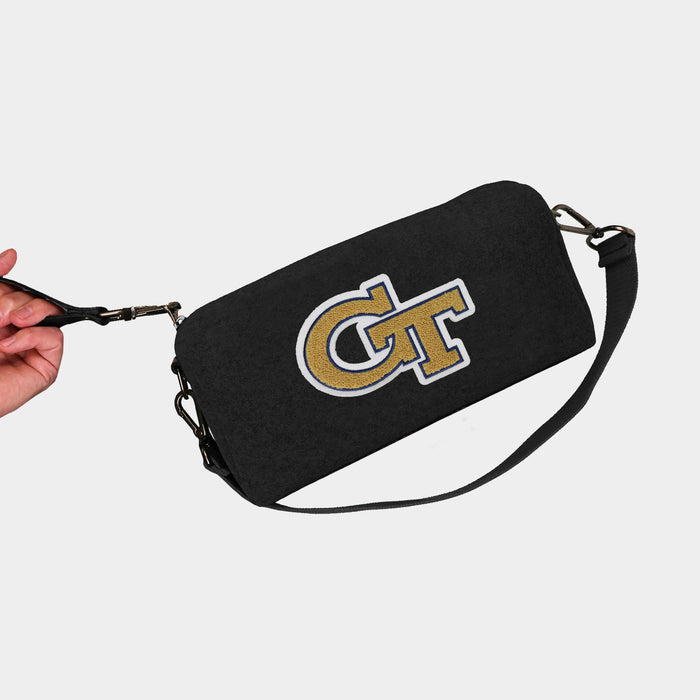 Georgia Tech Yellow Jackets Black Wool Locker Room Bag