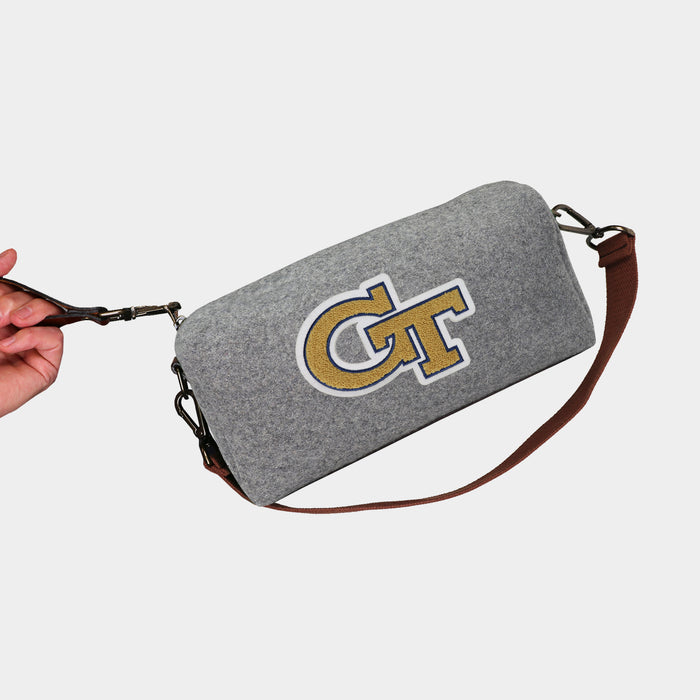 Georgia Tech Yellow Jackets Grey Wool Locker Room Bag